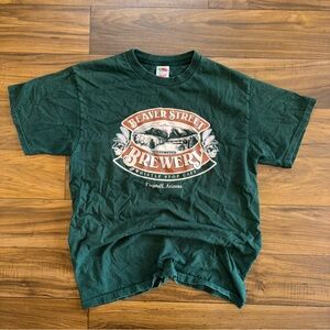 Fruit of the Loom Dark Green Beaver Street Brewery Tee